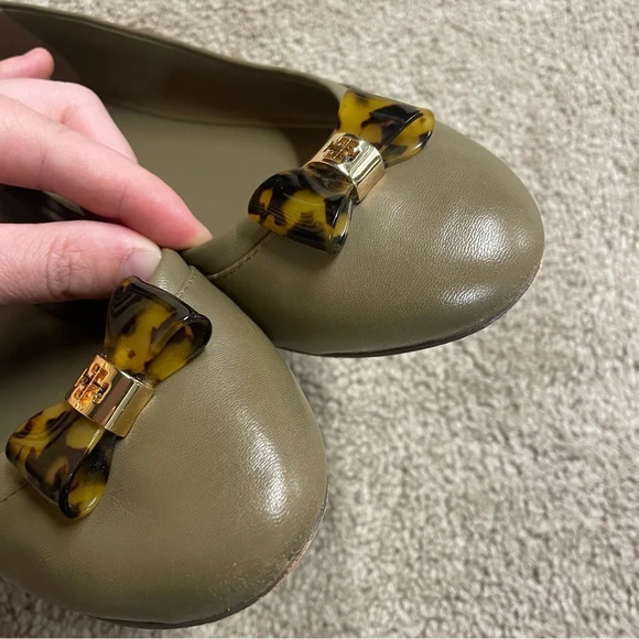 Tory Burch JOLENE Leather Ballet Bow Flat size 6 - Picture 7 of 11